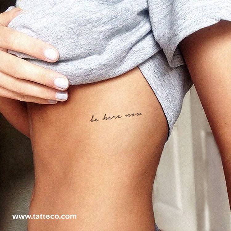living in the moment tattoo