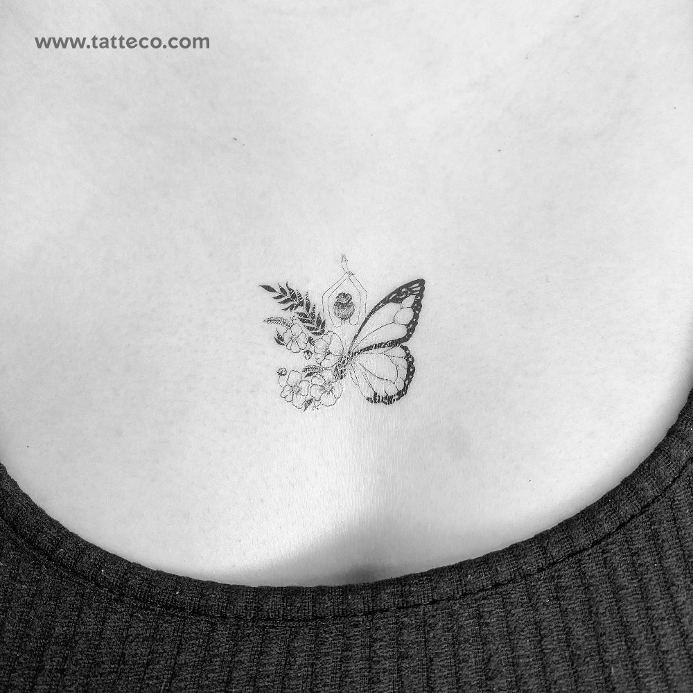 Minimal Black and White Butterfly - Capricorn Press