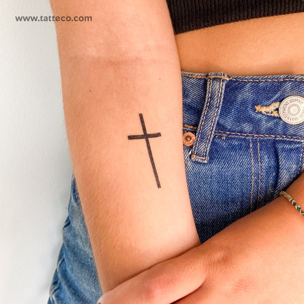 plain cross tattoos