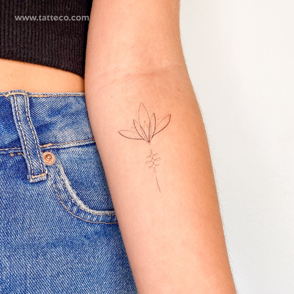 lotus flower pond tattoo