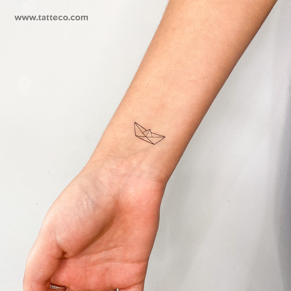 sailboat outline tattoo