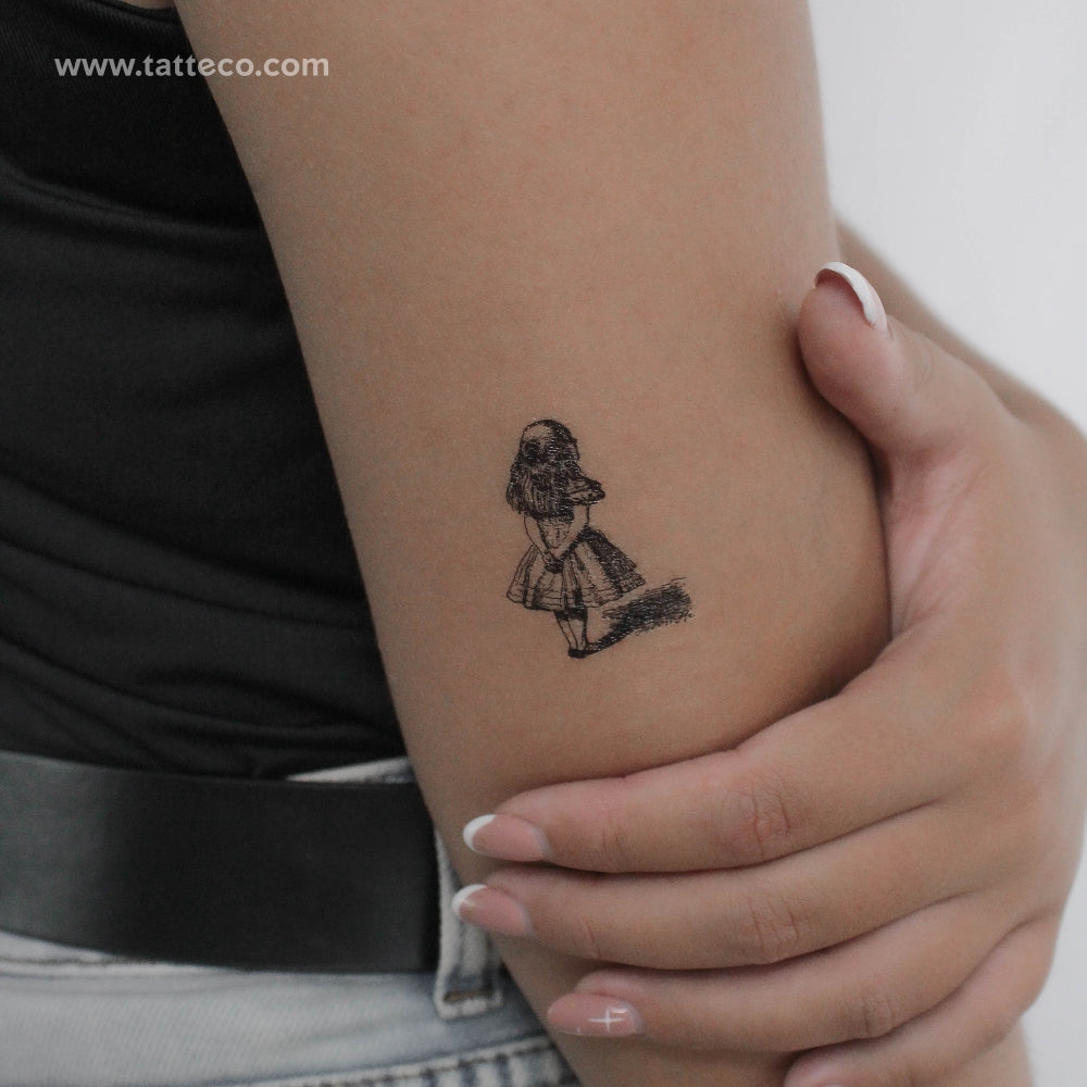 who are you alice in wonderland tattoo