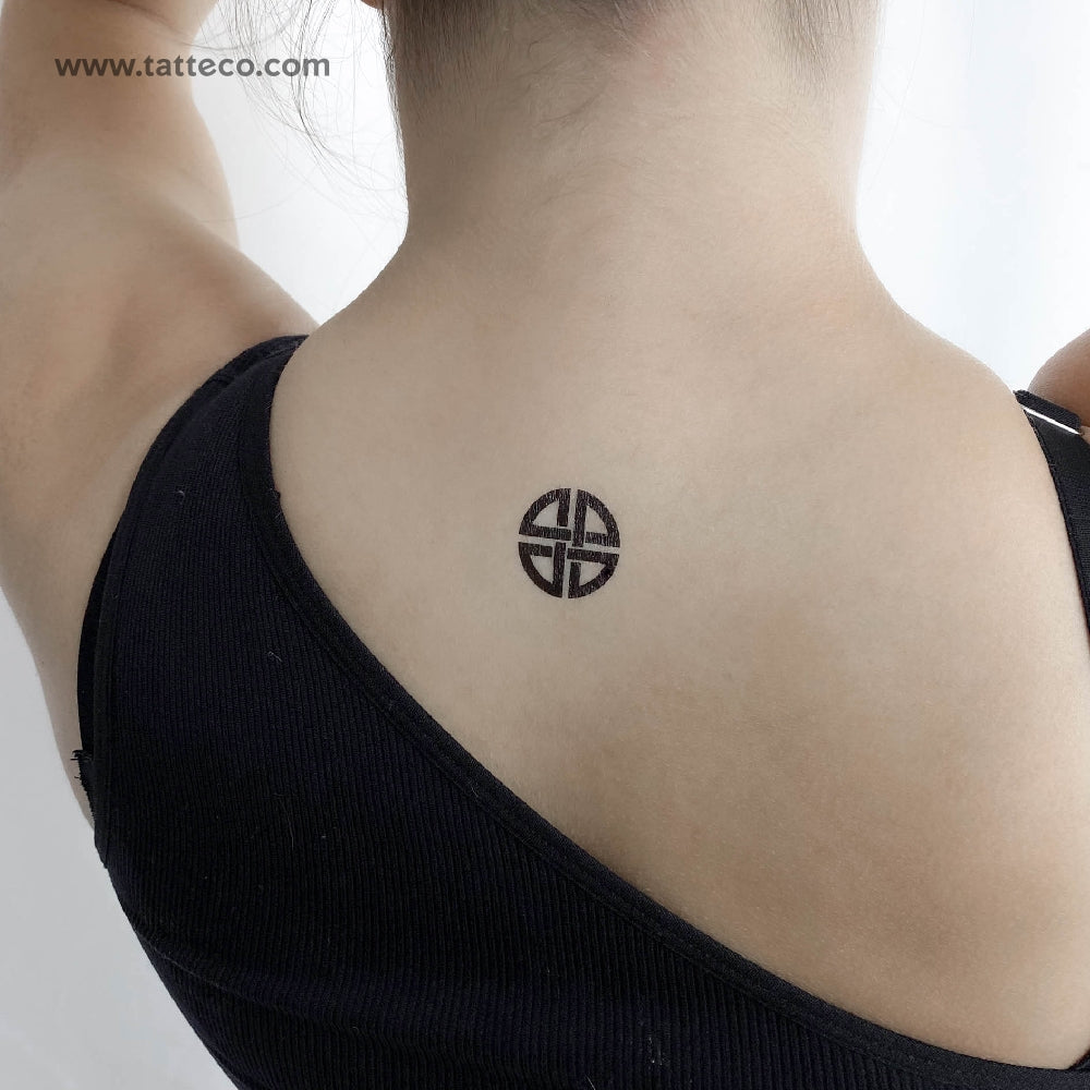 shield cross tattoos