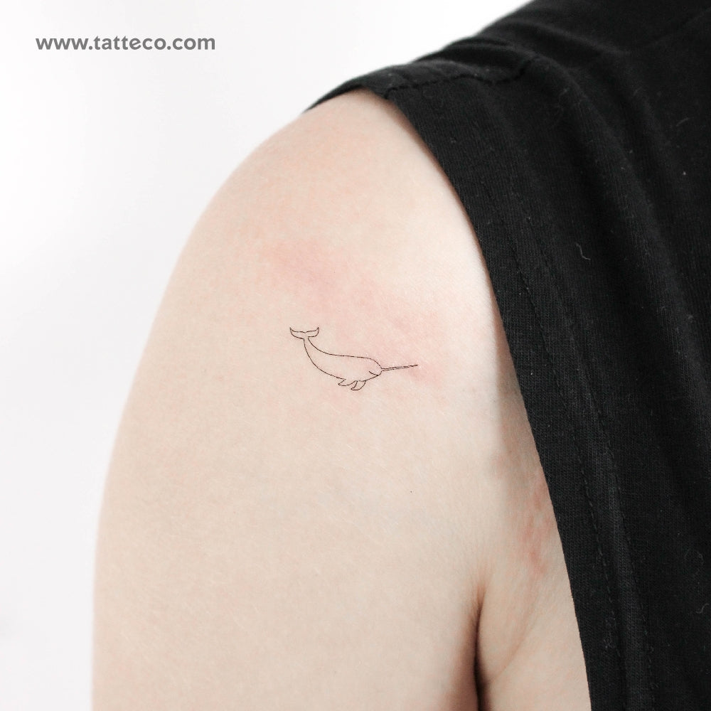 Narwhal Temporary Tattoo - Set of 3 – Tatteco