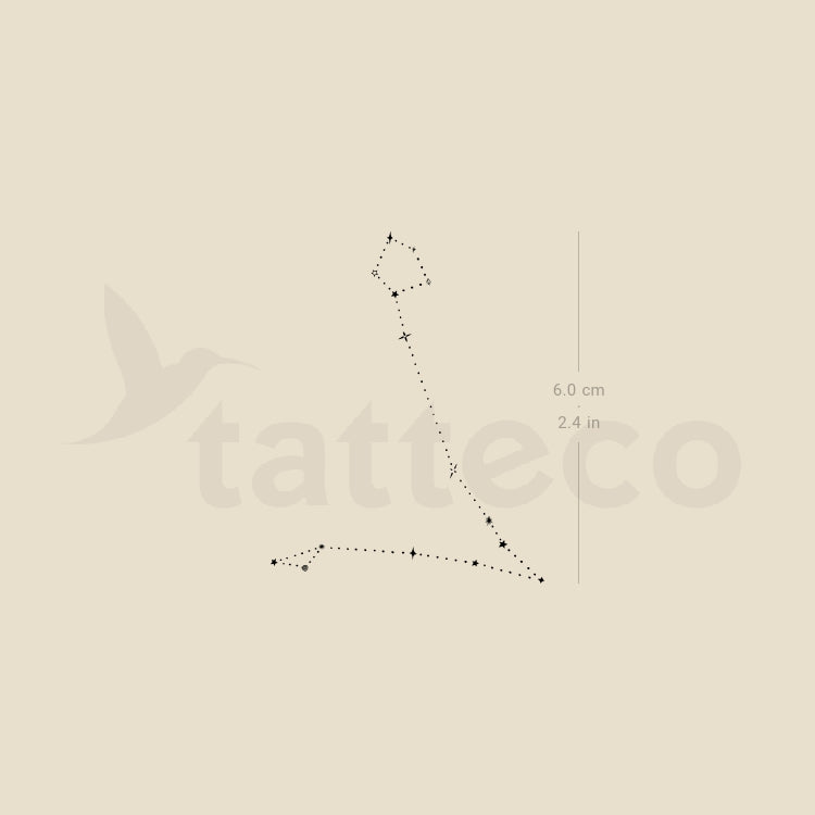 pisces star constellation tattoo