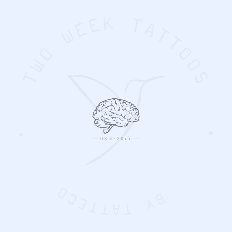 simple brain tattoos