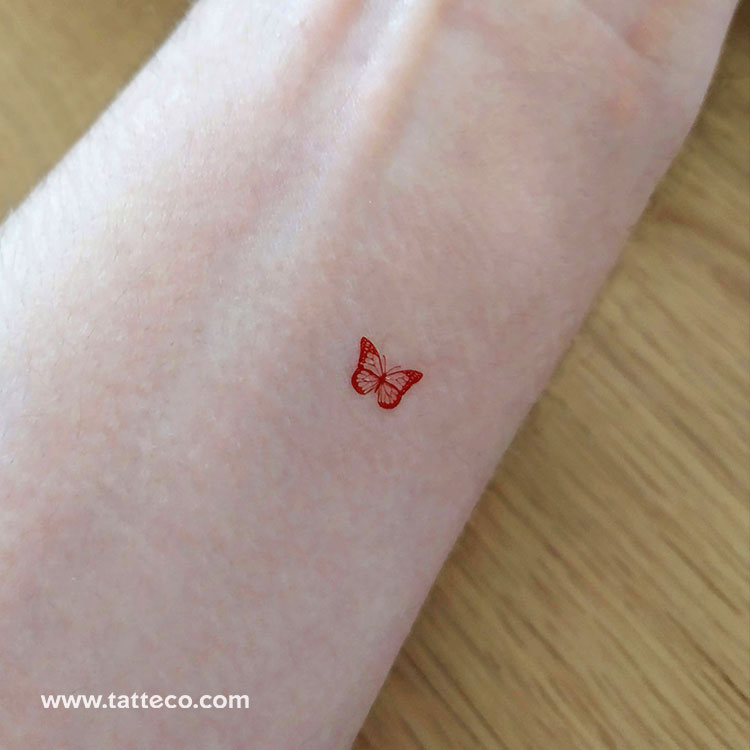 aries butterfly tattoo