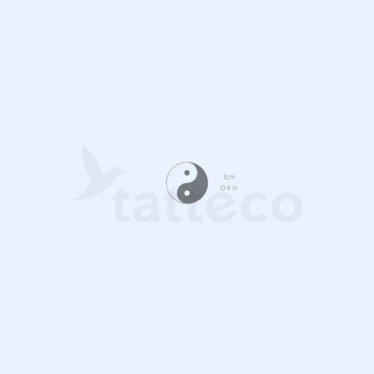 Yin Yang Deconstruction Temporary Tattoo - Set of 3 – Little Tattoos