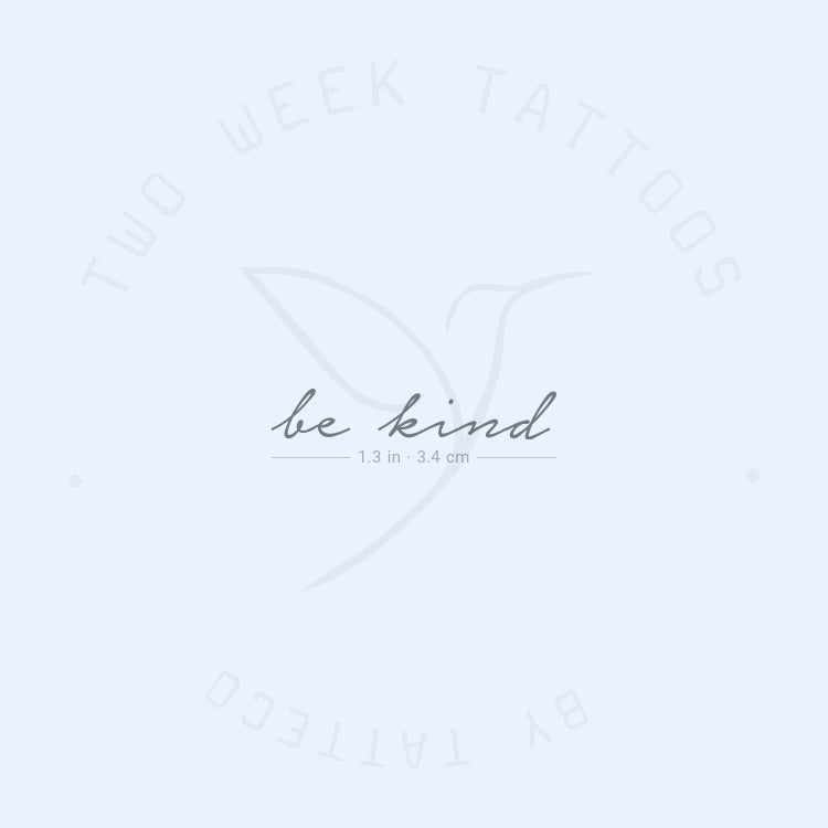 Be Kind Semi-Permanent Tattoo - Set of 2