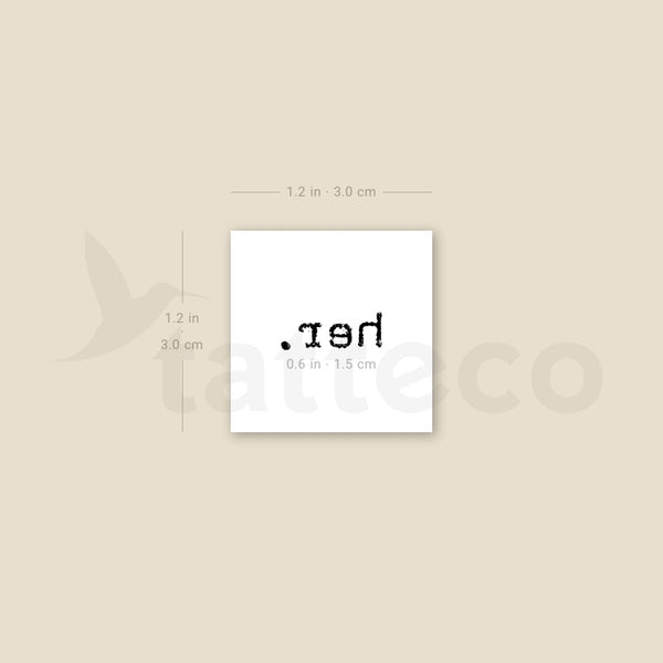 Her Temporary Tattoo - Set of 3