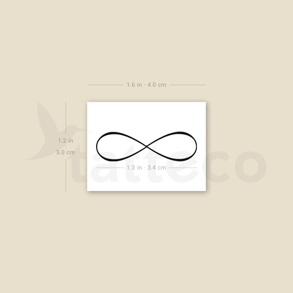 Infinity Symbol Temporary Tattoo - Set of 3