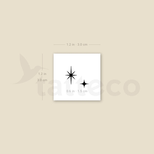 The Second Star to the Right Temporary Tattoo - Set of 3