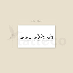 To The Sea Temporary Tattoo - Set of 3