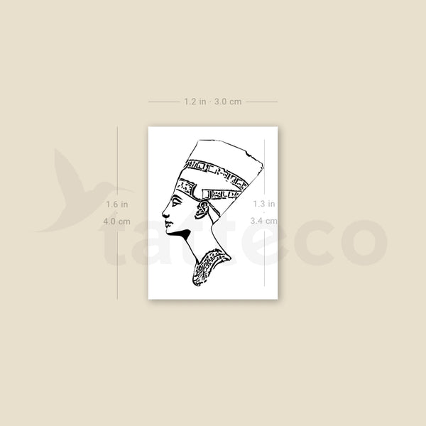 Nefertiti Temporary Tattoo - Set of 3