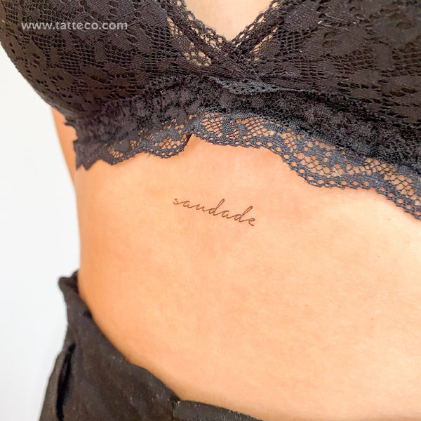 Saudade Temporary Tattoo - Set of 3