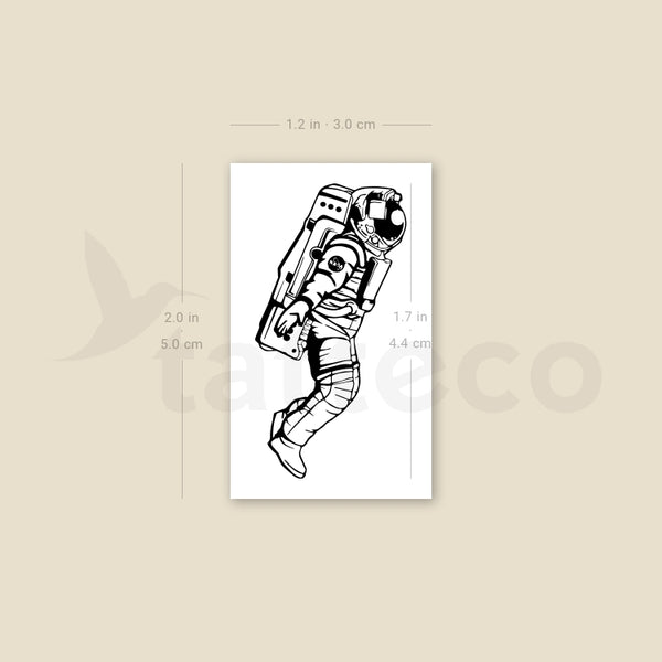 Cosmonaut Temporary Tattoo - Set of 3