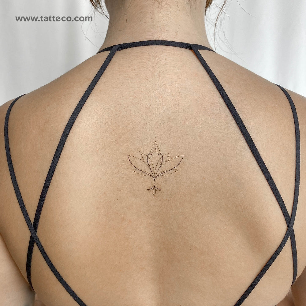 Lotus Flower 2 Temporary Tattoo by Harmlessberry - Set of 3 – Tatteco