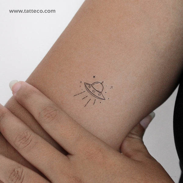 UFO Temporary Tattoo - Set of 3