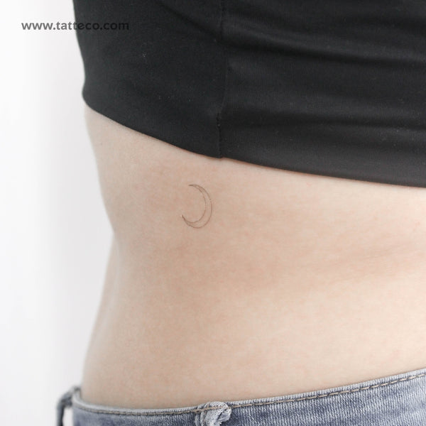 Crescent Moon Type I by Jakenowicz Temporary Tattoo - Set of 3