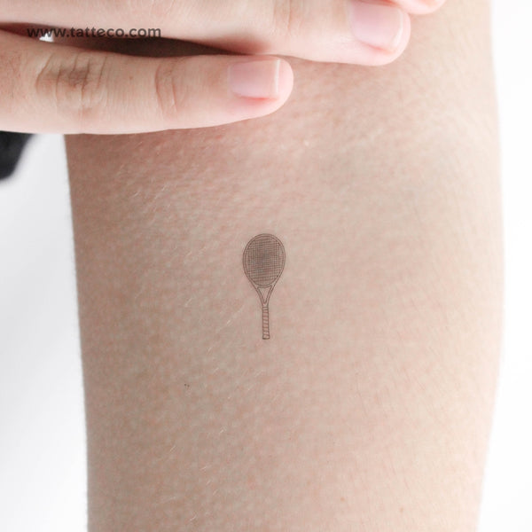 Tennis Raquet Temporary Tattoo - Set of 3