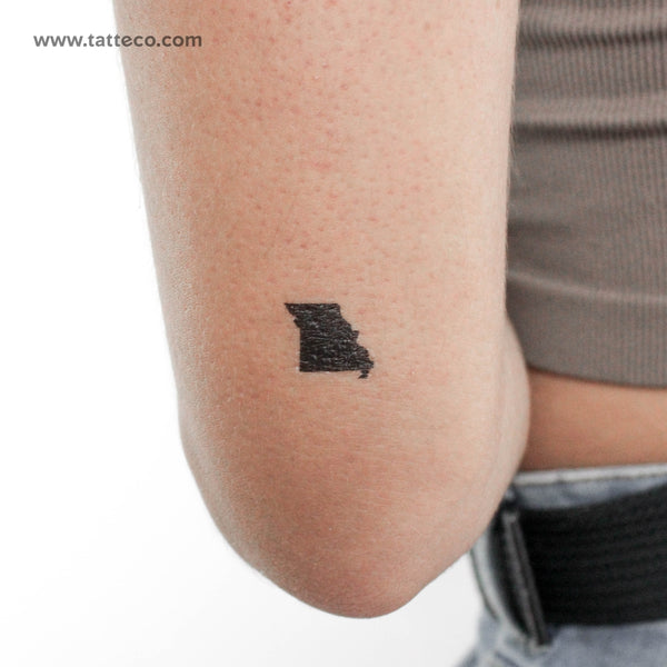 Missouri Map Temporary Tattoo - Set of 3