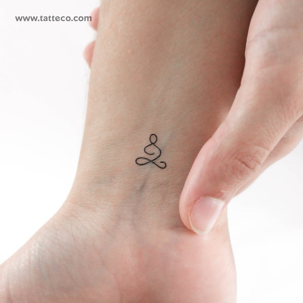 Little Meditator Breathe Symbol Temporary Tattoo - Set of 3