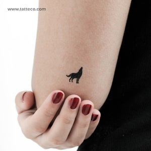 Wolf Temporary Tattoo - Set of 3