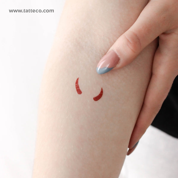 Devil Horns Temporary Tattoo - Set of 3