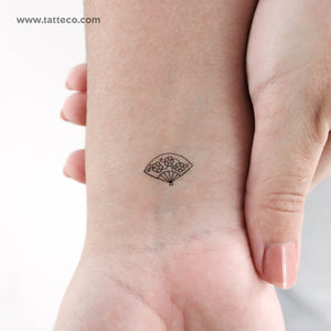 Hand Fan Temporary Tattoo - Set of 3