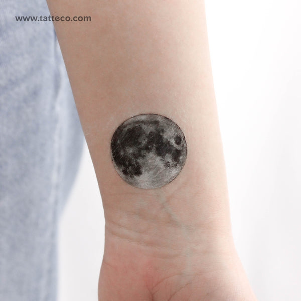 Full Moon Temporary Tattoo - Set of 3