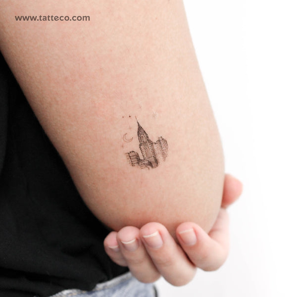 Chrysler Building Temporary Tattoo - Set of 3