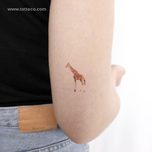 Color Giraffe Temporary Tattoo - Set of 3