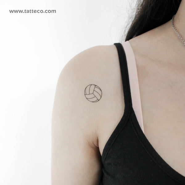 Volleyball Temporary Tattoo - Set of 3