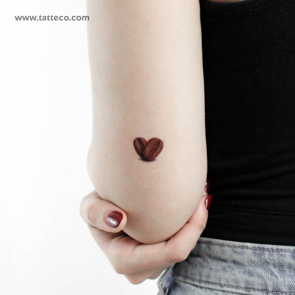 Coffee Beans Temporary Tattoo - Set of 3