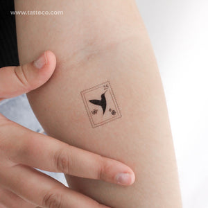 Hummingbird Stamp Temporary Tattoo - Set of 3