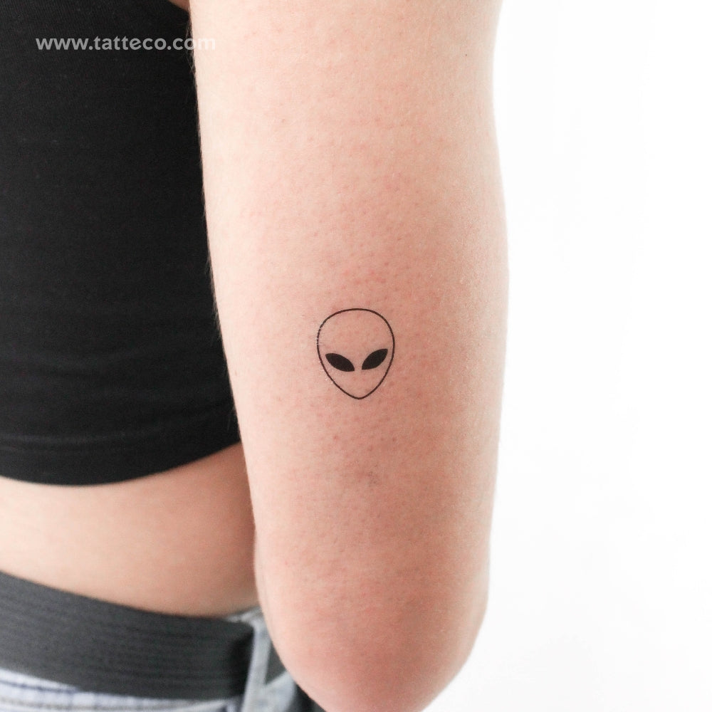 Alien Head Temporary Tattoo - Set of 3 – Tatteco