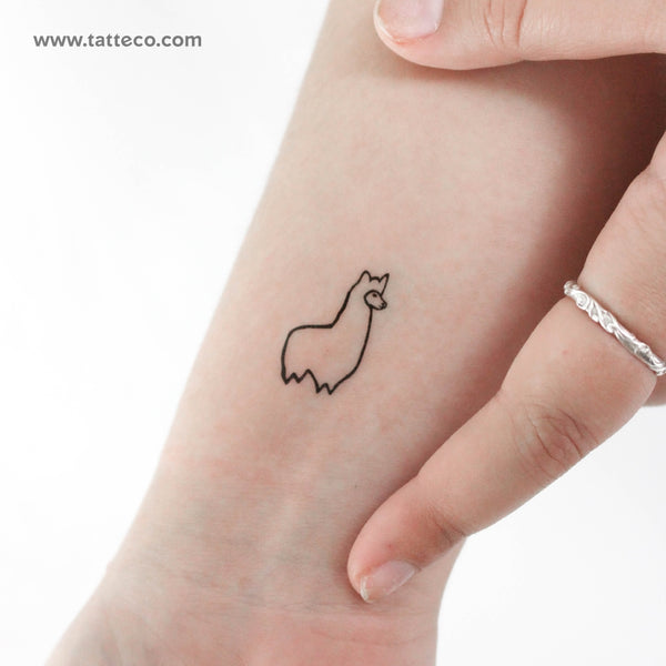 Llama Temporary Tattoo - Set of 3