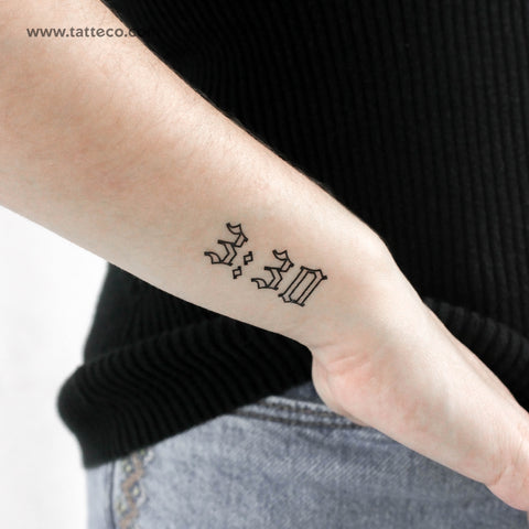 3:30 Temporary Tattoo - Set of 3