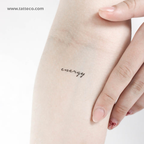 Energy Temporary Tattoo - Set of 3