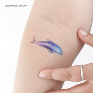 Dolphin By Ann Lilya Temporary Tattoo - Set of 3