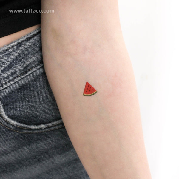 Watermelon Slice Temporary Tattoo - Set of 3