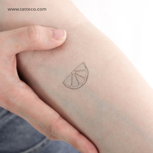 Lemon Slice Temporary Tattoo - Set of 3