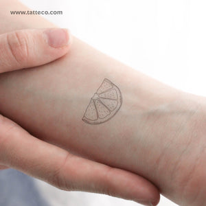 Lemon Slice Temporary Tattoo - Set of 3