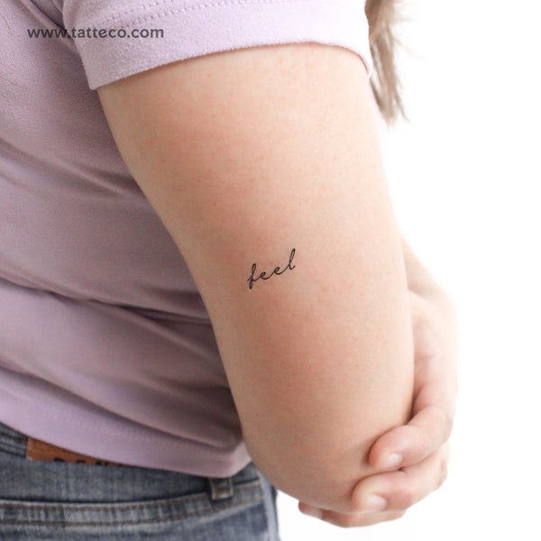 Feel Temporary Tattoo - Set of 3