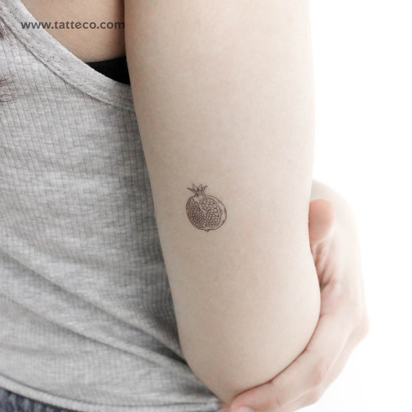 Pomegranate Temporary Tattoo - Set of 3