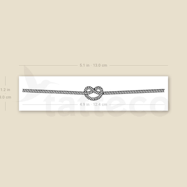 Knot Wristband Temporary Tattoo - Set of 3