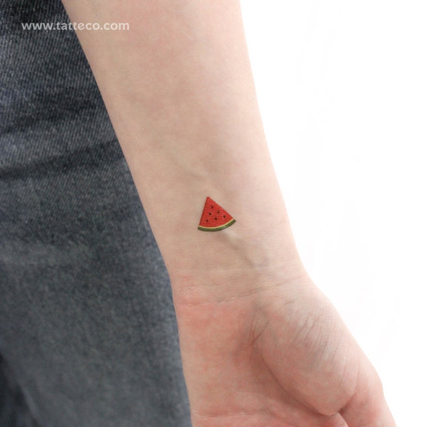 Watermelon Slice Temporary Tattoo - Set of 3