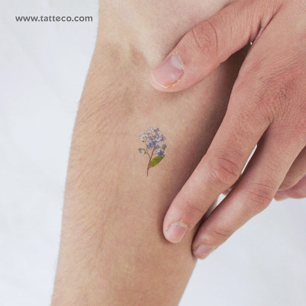 Small Forget-me-not Temporary Tattoo - Set of 3