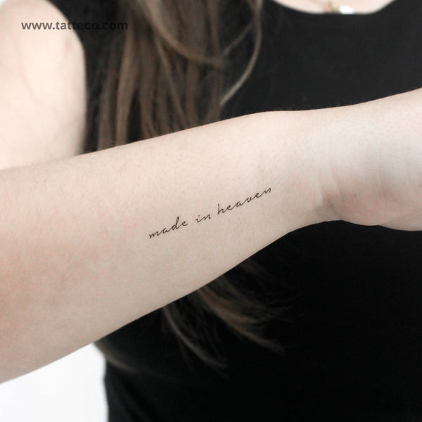 Made In Heaven Temporary Tattoo - Set of 3