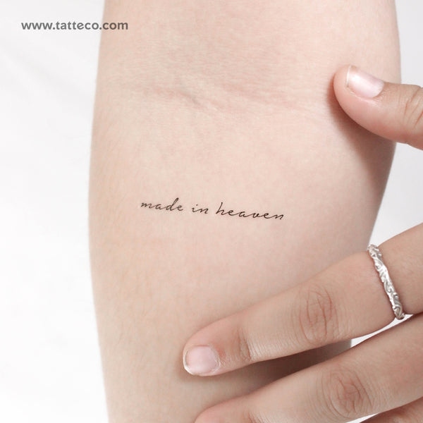 Made In Heaven Temporary Tattoo - Set of 3